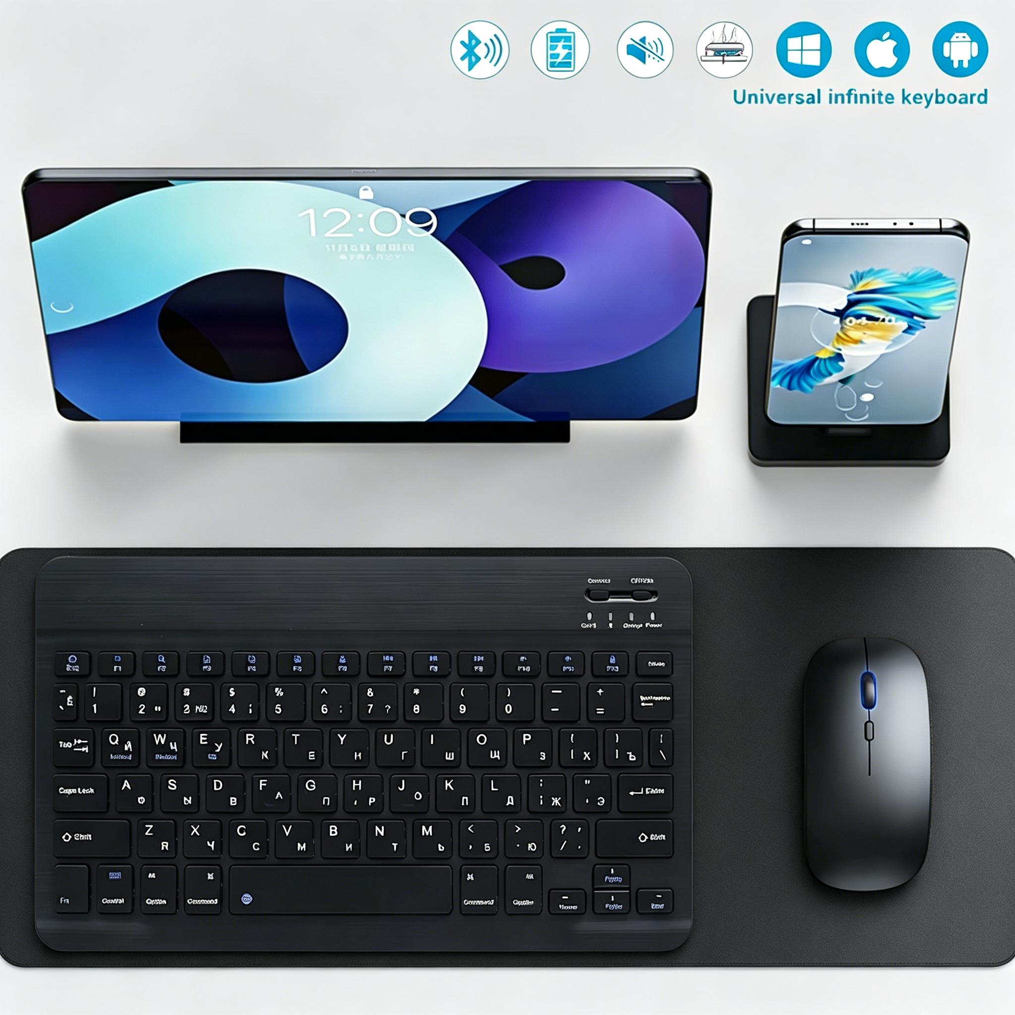 Wireless Keyboard Mini - Bluetooth Wireless Keyboard Mobile Phone Tablet