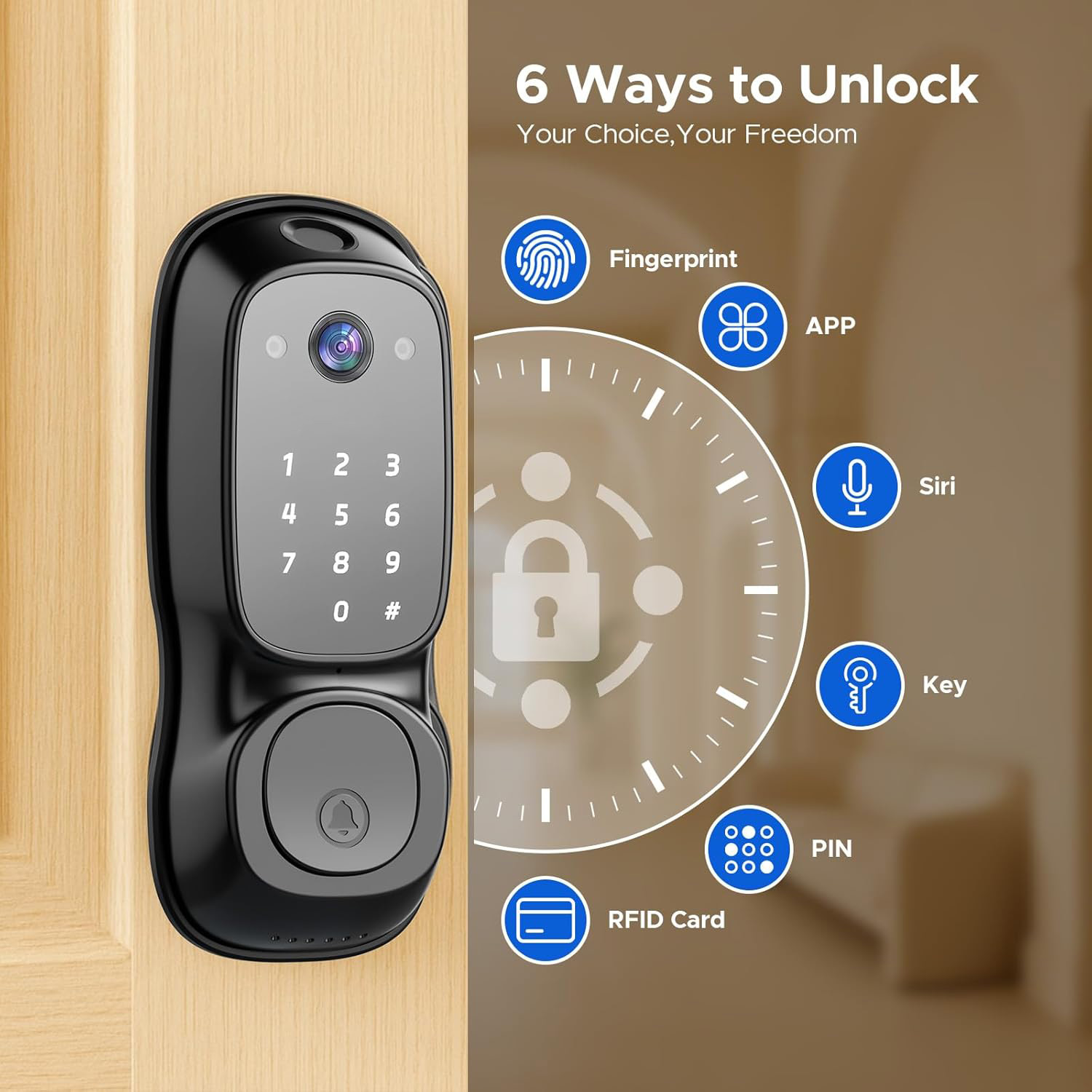 Tuya Wifi Smart Door Lock ‎Cam – Electronics & Gadgets Charging Gocable 8 In 1 Edc 100W Cable recenzja i cena