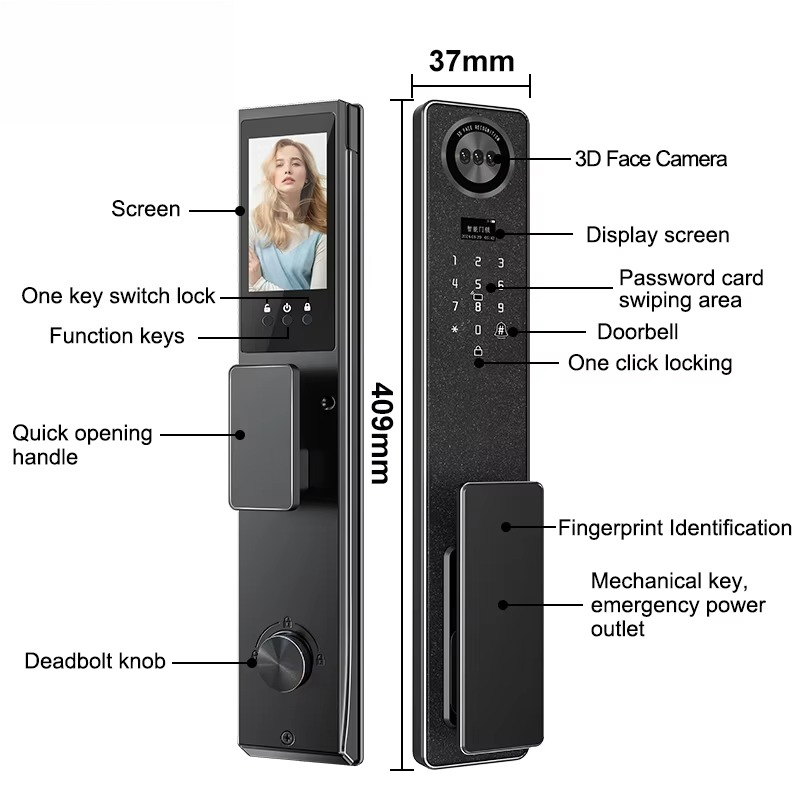 Tuya WiFi Smart Door Lock, Hom – Electronics & Gadgets Charging Gocable 8 In 1 Edc 100W Cable recenzja i cena
