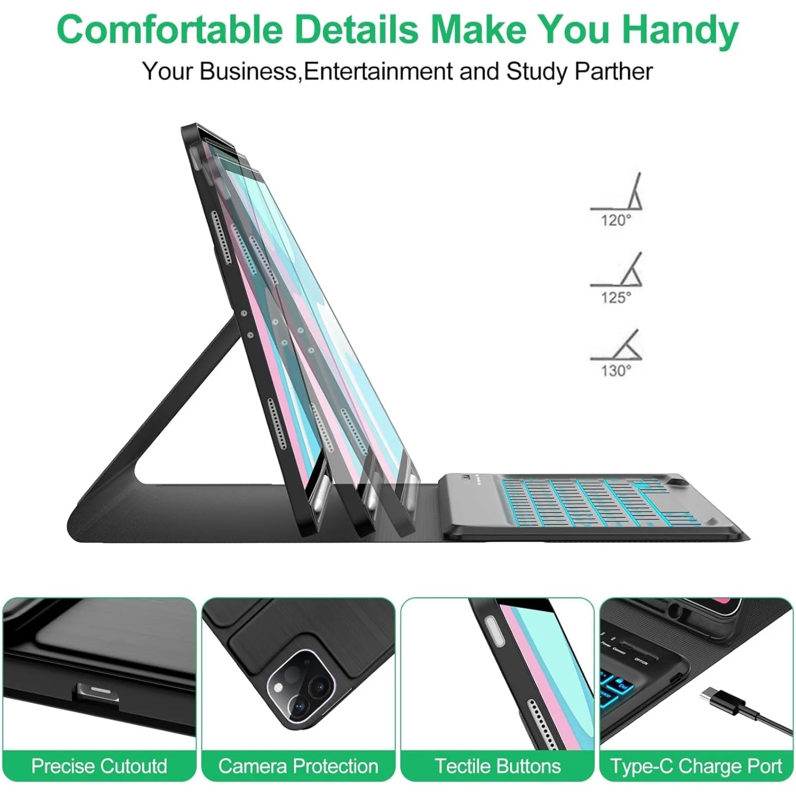 Keyboard Case & Mouse for iPad – Wireless Keyboard Mini recenzja i cena